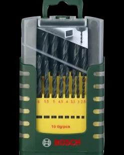 Hot Metalbor sæt HSS-R 19 dele Bor