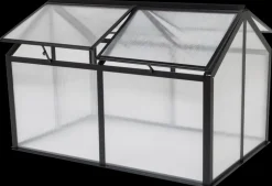 Discount Minidrivhus 120 x 80 cm sort + polykarbonat Minidrivhuse