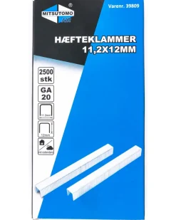 Best Hæfteklammer 11,2 x 12 mm 2500 stk. Søm, Klammer, Stifter Mm.