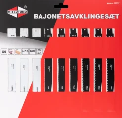 Best Bajonetsavklingesæt 9 dele Bajonetsavklinger