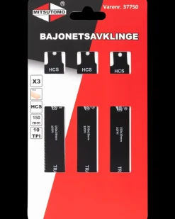 New Bajonetsavklinge træ 150 mm 3-pak Bajonetsavklinger