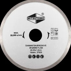 Clearance Diamantskæreskive Ø125 mm - flise Skære- Og Slibeskiver