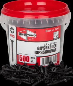 Hot Gipsskrue metal 3,9 x 35 mm 500 stk. Skruer