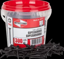 Discount Gipsskrue træ 3,9 x 45 mm 300 stk. Skruer