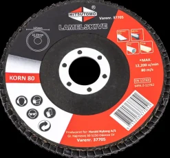 New Lamelskive Ø125 mm K80 Skære- Og Slibeskiver