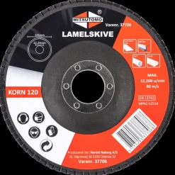 Lamelskive Ø125 mm K120 Skære- Og Slibeskiver