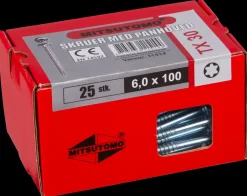 Discount Panskrue 6,0 x 100 mm 25 stk. Skruer