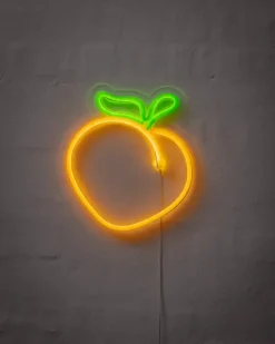 Best Neonskilt Fersken H. 28 x B. 26 cm Indendørs Væglamper