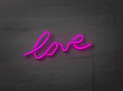 New Neonskilt Love H. 18 x B. 45 cm Indendørs Væglamper