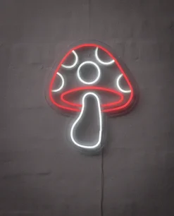 Clearance Neonskilt Mushroom H. 33 x B. 27 cm Indendørs Væglamper