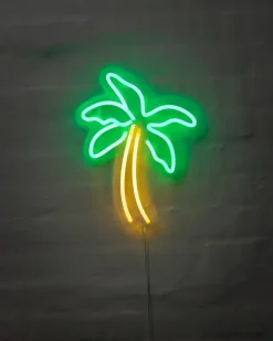 Online Neonskilt Palme H. 31 x B. 25 cm Indendørs Væglamper
