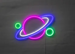 Best Neonskilt Planet H. 28 x B. 40 cm Indendørs Væglamper