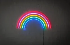 Neonskilt Regnbue H. 32 x B. 63 cm Indendørs Væglamper