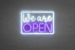 Hot Neonskilt We are OPEN 8.5W Indendørs Væglamper