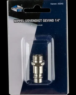 Hot Nippel udvendigt gevind 1/4" Koblinger, Forgreninger Og Nipler