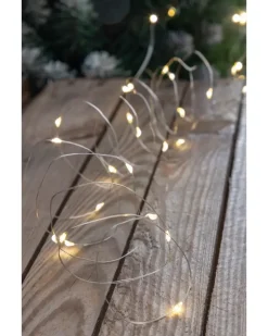 Outlet Metalwire med LED - Sølv Lyskæder Indendørs|Dekoration