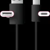 New Opladerkabel USB-C 0,5 meter - sort Usb-Kabler