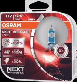 New H7 Night Breaker Laser 2-pak Autopærer