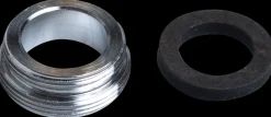 Overgang 22 x 24 mm - krom Rør Og Fittings