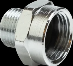 Best Overgangsmuffe 1/2" x 3/8" - krom Rør Og Fittings