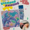 New Paint by Diamonds lærred 17 x 17 cm - Pink Øvrige Hobbyartikler