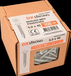 New Panskrue 5,0 x 40 mm TX25 100 stk. Skruer