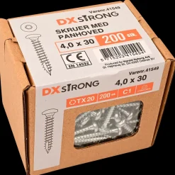 Discount Panskrue 4,0 x 30 mm TX20 200 stk. Skruer