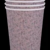 Sale Papkrus 250 ml 4-pak - Blomsterprint Engangsservice|Festartikler