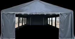 Hot Partytelt PVC 5 x 10 m – grå Pavilloner, Partytelte Og Tilbehør
