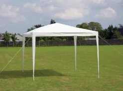 Discount Pavillon 3 x 3 meter - Hvid Pavilloner, Partytelte Og Tilbehør