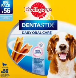 Outlet Dentastix Daily medium 56-pak Hundefoder, Kattemad Og Godbidder