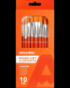 Best Penselsæt til akrylmaling 10 stk. B Hobbypensler