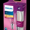 Discount LED-filamentpære 2W E14 2-pak Led-Pærer