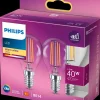 Discount LED-filamentpære 4,3W E14 2-pak Led-Pærer