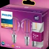 Hot LED-filamentpære 2W E14 2-pak Led-Pærer