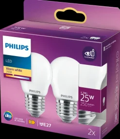 Sale LED-pære 2,2W E27 A60 2-pak Led-Pærer