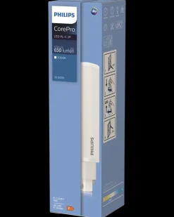 New LED-rør CorePro 6,5W G24D-2 2P Lysstofrør Og Energirør