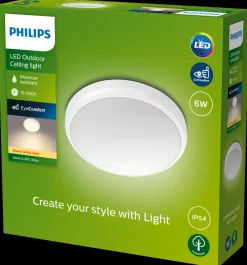 Hot Loftlampe Doris Ø22cm 6W IP54 - hvid Udendørs Væglamper