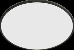 New Loftlampe SceneSw. slim Ø25cm 15W IP54 sort Udendørs Væglamper