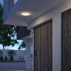 Hot Loftlampe SceneSw. slim Ø25cm 15W IP54 hvid Udendørs Væglamper
