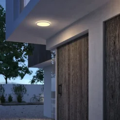 Hot Loftlampe SceneSw. slim Ø25cm 15W IP54 hvid Udendørs Væglamper