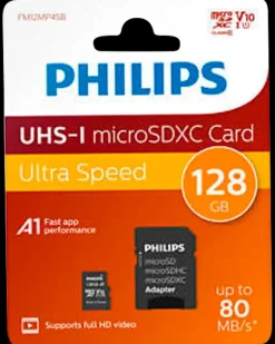 Clearance Micro SDXC kort - 128GB med SD adapter Hukommelseskort