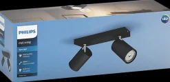 Online Spotlampe Kosipo GU10 2 spot - sort Loftslamper Og -Pendler