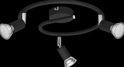 Discount Spotlampe Limbali GU10 3 spot - sort Loftslamper Og -Pendler