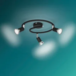 Discount Spotlampe Limbali GU10 3 spot - sort Loftslamper Og -Pendler