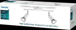 Outlet Spotlampe Limbali GU10 2 spot - hvid Loftslamper Og -Pendler