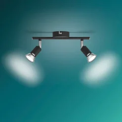 New Spotlampe Limbali GU10 2 spot - sort Loftslamper Og -Pendler