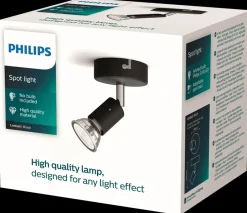Hot Spotlampe Limbali GU10 1 spot - sort Loftslamper Og -Pendler