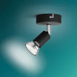 Hot Spotlampe Limbali GU10 1 spot - sort Loftslamper Og -Pendler