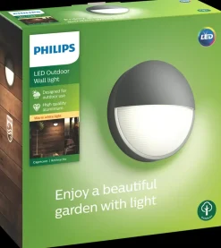 Best Væglampe Capricorn Ø21,4cm 6W - Grå Udendørs Væglamper